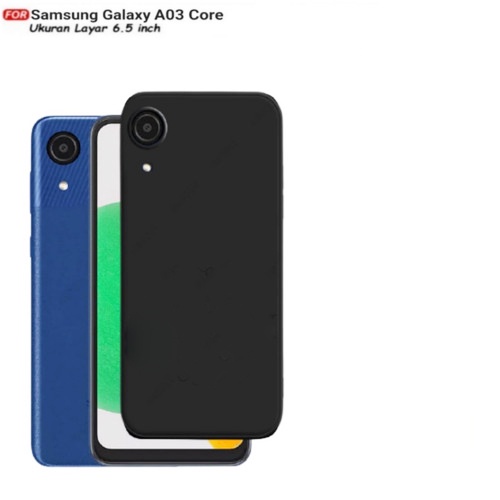 Casing Samsung Galaxy A03 Core SoftCase Black Matte