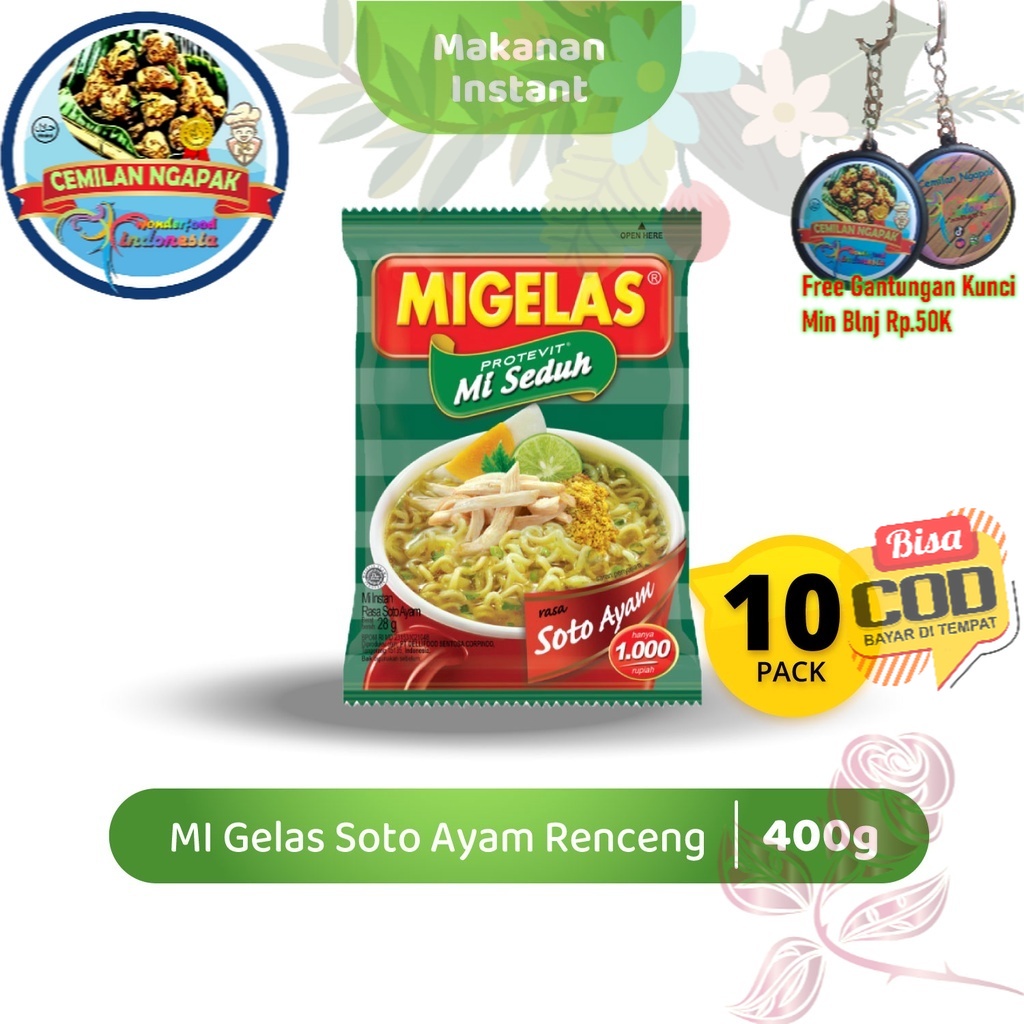 

Migelas Soto Ayam Renceng 10 Sachets @28 Gr Kopi Santai