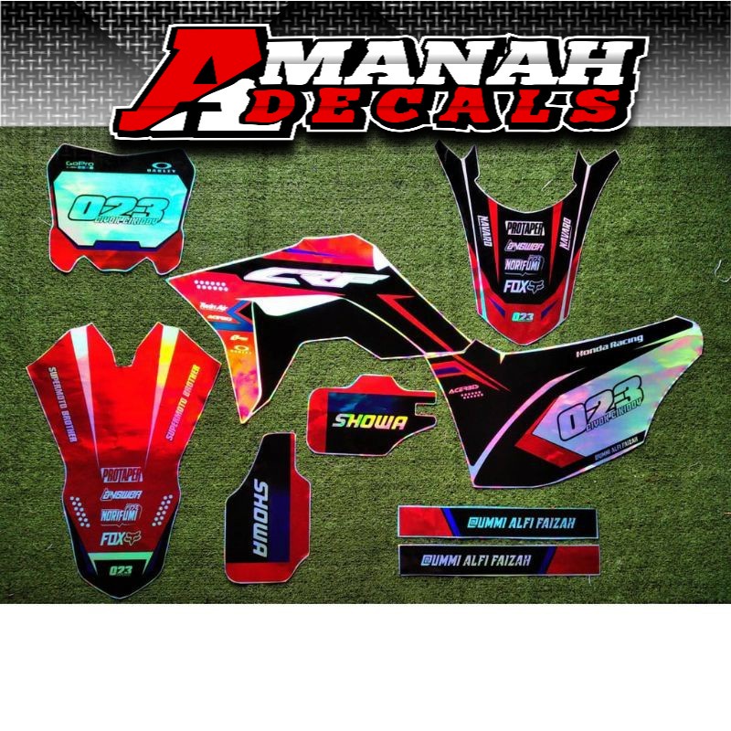 DECAL HOLOGRAM PELANGI CRF 150 L FULL BODY