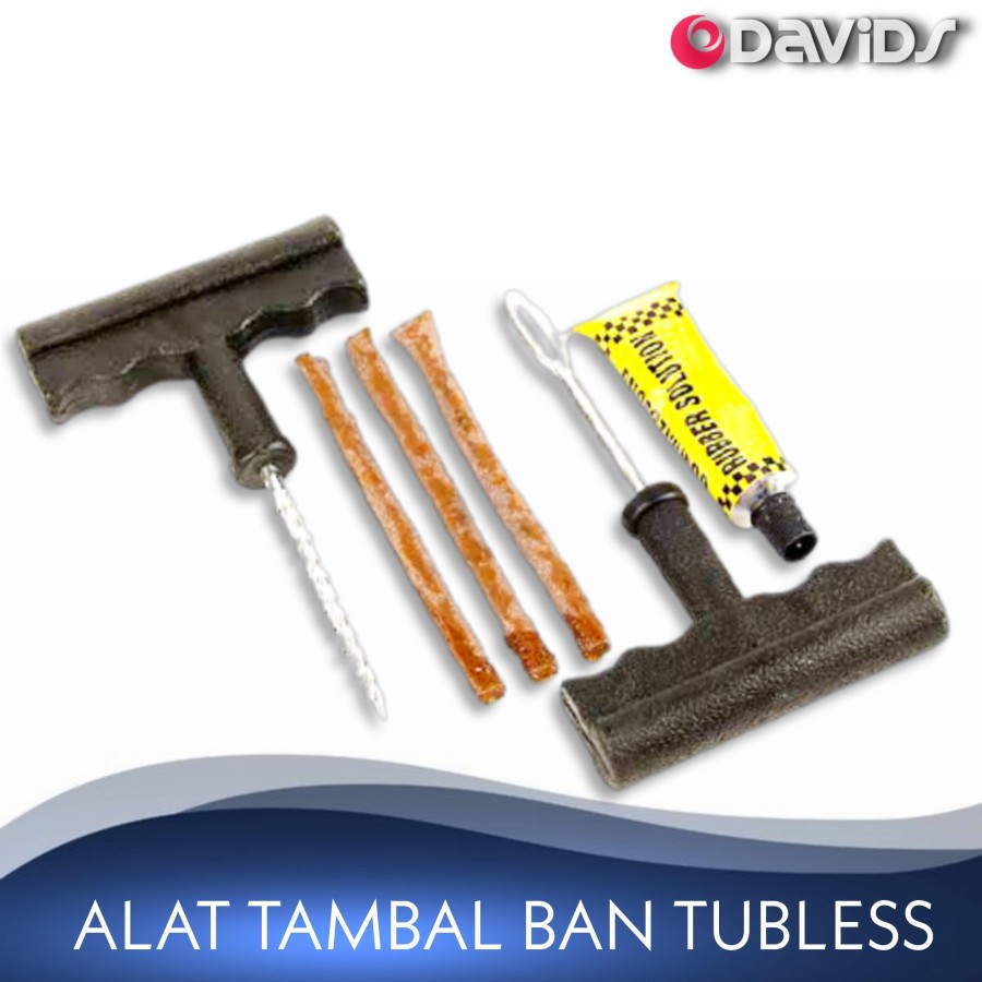 Alat Tambal Ban Tubles Mobil Motor Set