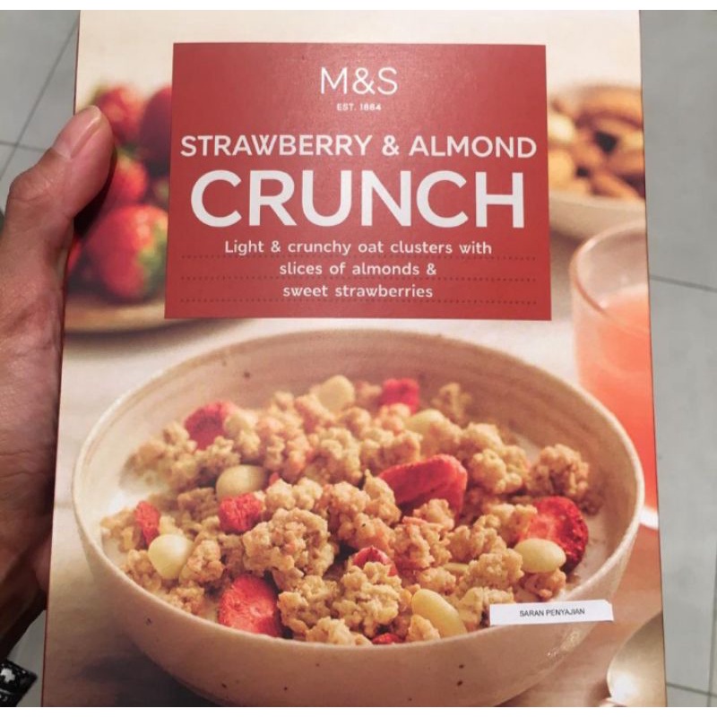 

m&s food marks spencer strawberry & alomond crunch cereal