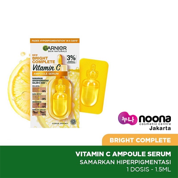 GARNIER BRIGHT COMPLETE VITAMIN C AMPOULE SERUM 1.5ML