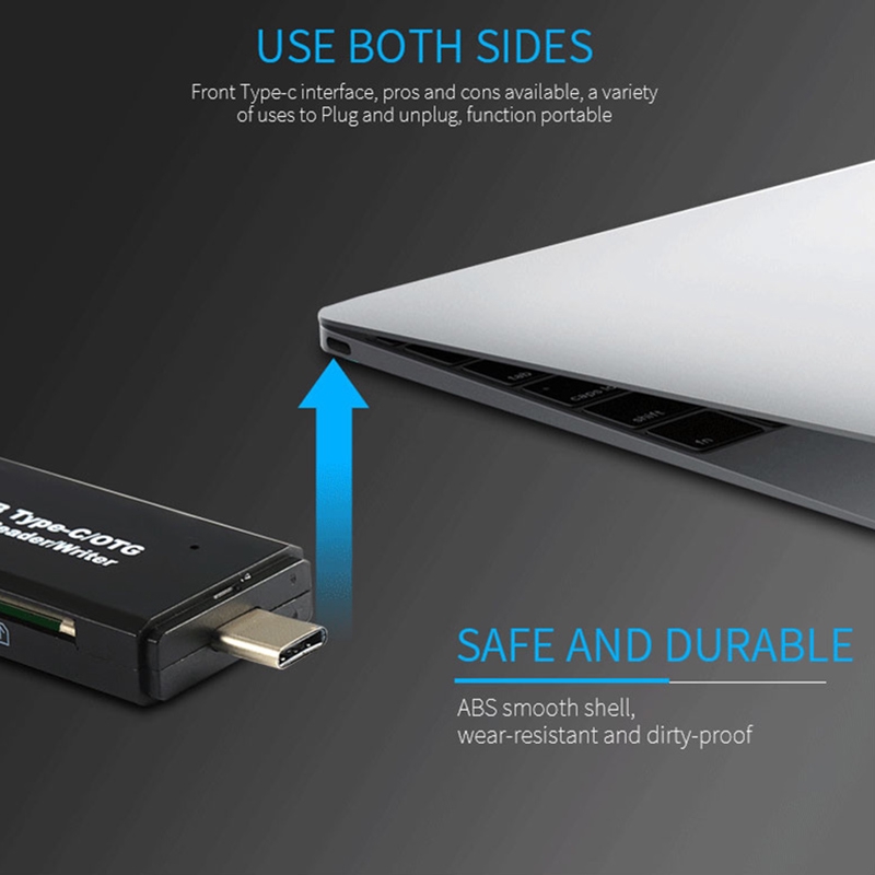 3 In 1 Type C/Micro USB OTG Memory Card Reader TF/SD Androi OTG Storage Adapter for Android Computer Extension Header Cardreader