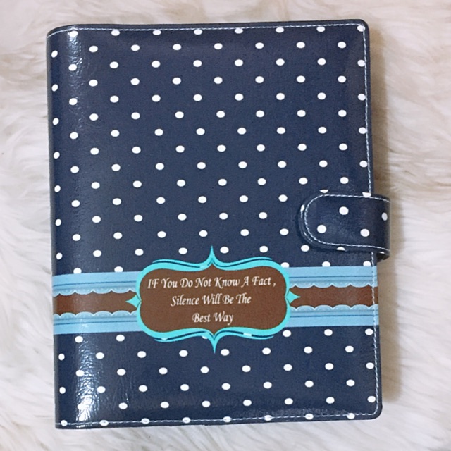 

Binder Printing Polkadot Dongker A5/B5