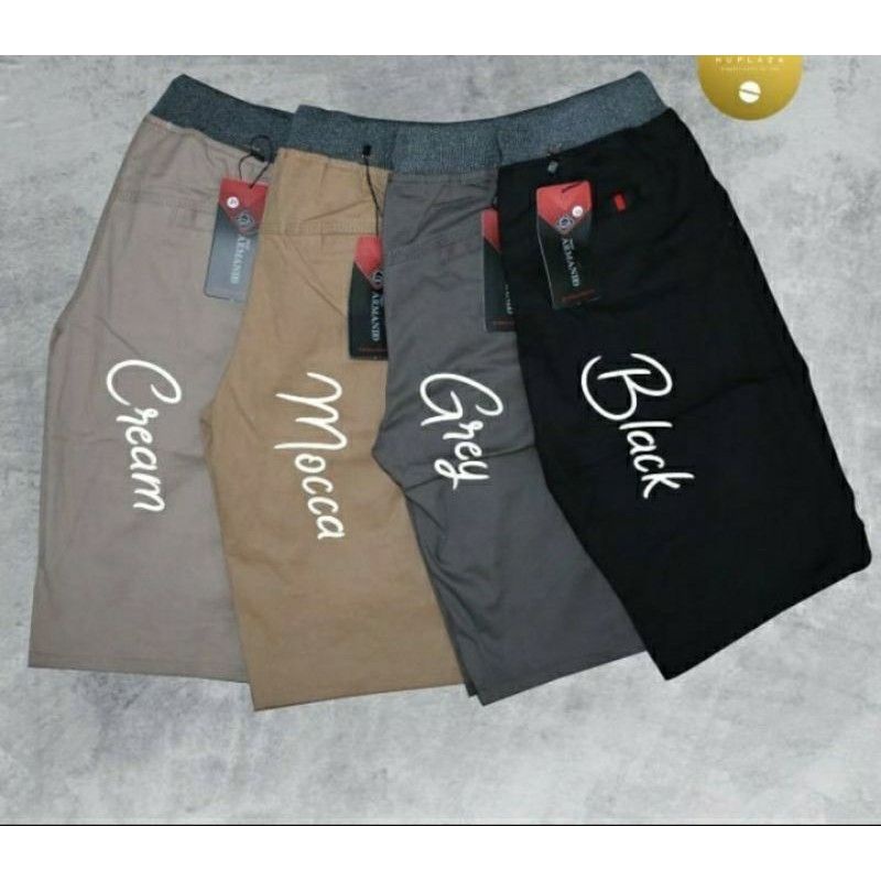 (COD) CELANA PENDEK CHINOS JUMBO &amp; SUPER JUMBO (L, XL, XXL, XXXL, XXXXL) CELANA BESAR BADAN BESAR