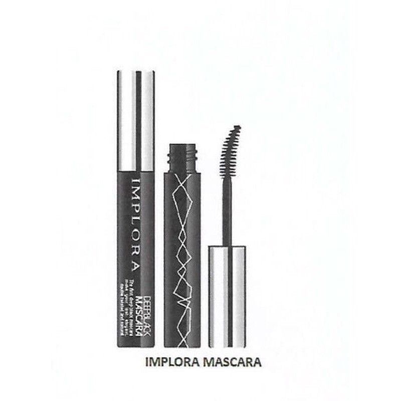 IMPLORA DEEP BLACK MASCARA / MASKARA IMPLORA WATERPROOF/100% Original