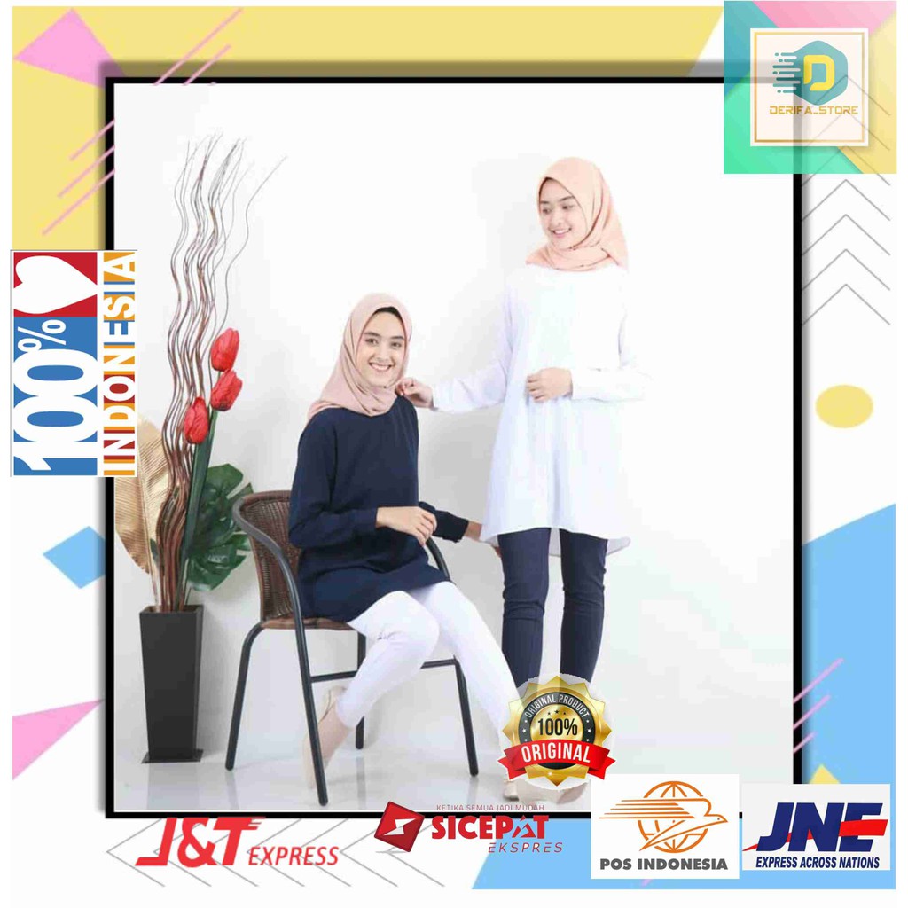 Tunik Atasan Wanita Baju Tunic Remaja Muslim Kekinian Terbaru Murah Wanita Cewek 2020 Naira Tunik