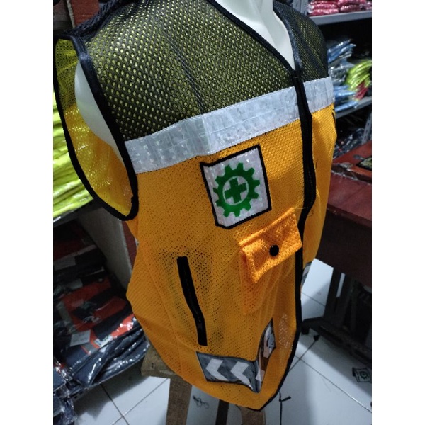 ROMPI SAFETY PU JARING DOBLE TEBAL KUNING