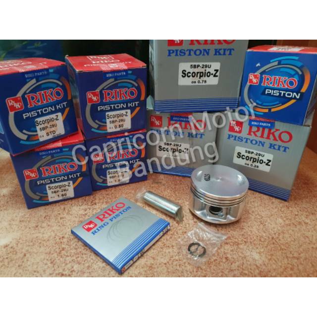 Piston Kit Scorpio RIKO oversize STD 25 50 75 100 125 150 175 200