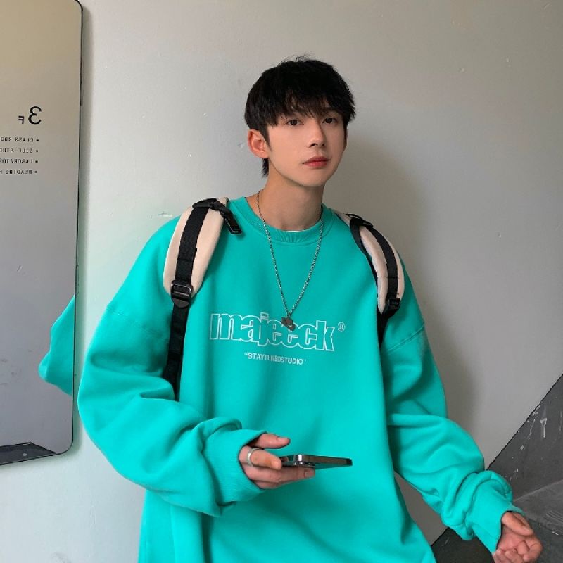 Sweater Korean MAJEECK Big Size (S - 6XL) Crewneck Oversize Unisex Staytuned Studio Switer Oblong Jumbo Pria Wanita S M L XL XXL XXXL XXXXL 3L 4XL 5XL Sage Green Mint Hitam Tosca Jaketin Aja Grey White Street Style