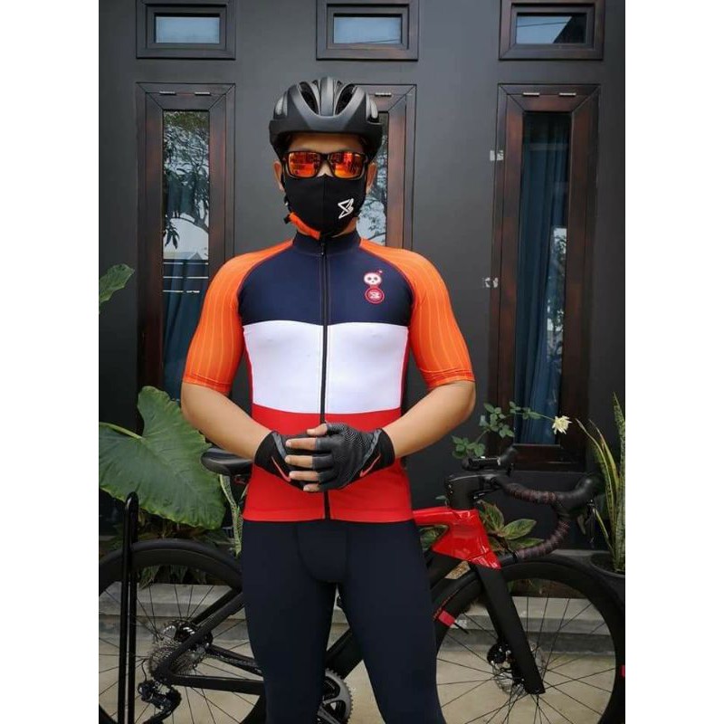 Kaos Baju Sepeda Pria Wanita Sxb Orange Rebel Graphic Sport Jersey Road Bike Gowes Bycicle