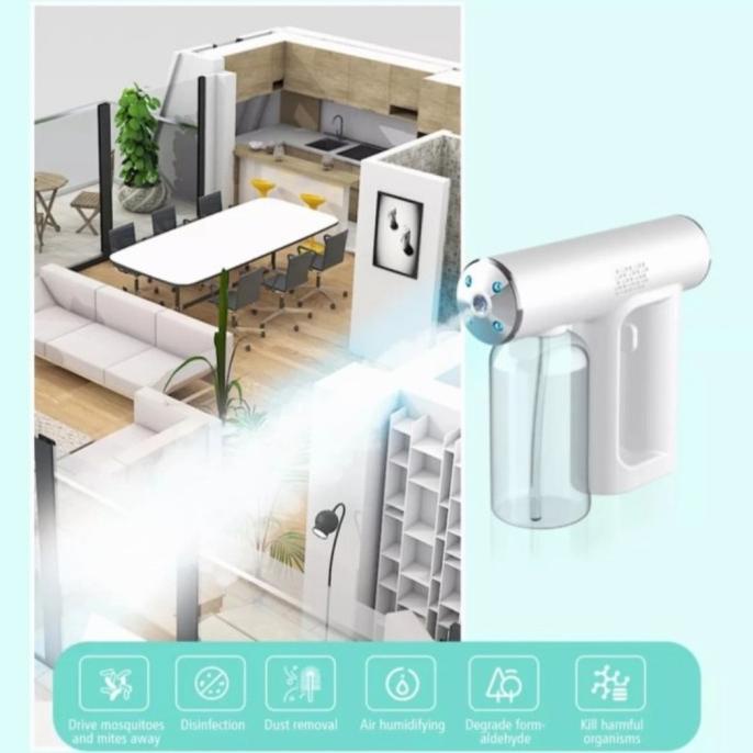 Nano Spray Gun Disinfectant Disinfektan Portable Steam Uv Sterilizer