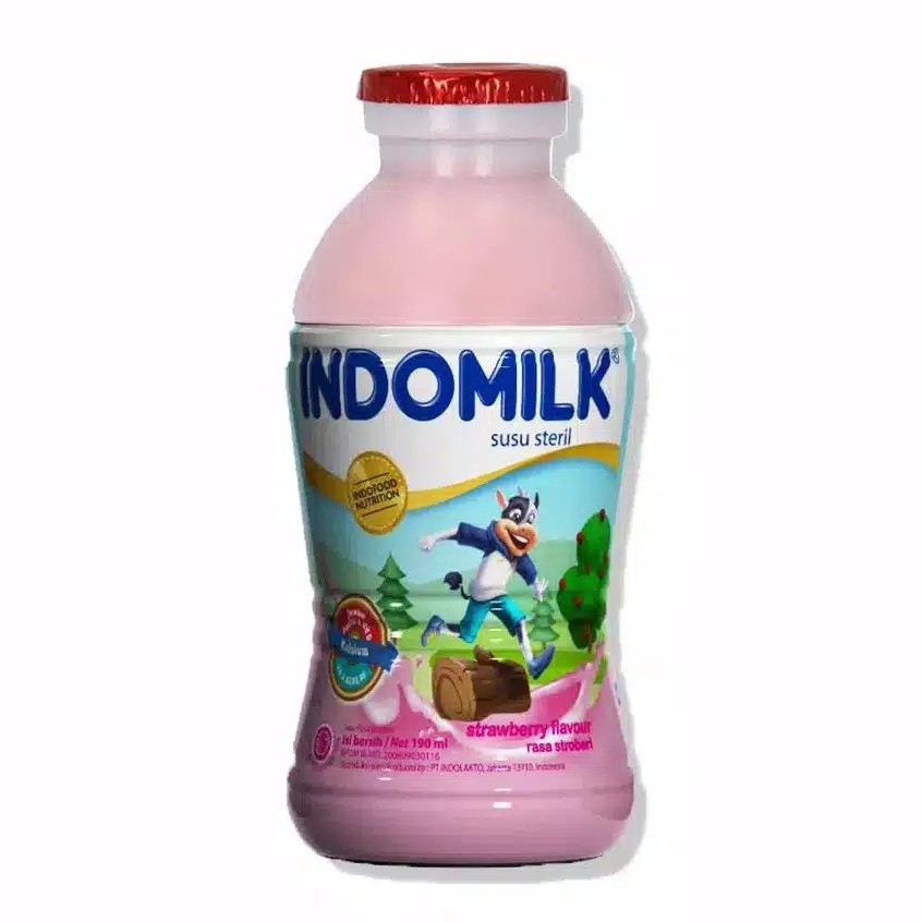 

Indomilk Susu Steril Rasa Stoberri 190 ml-Botol