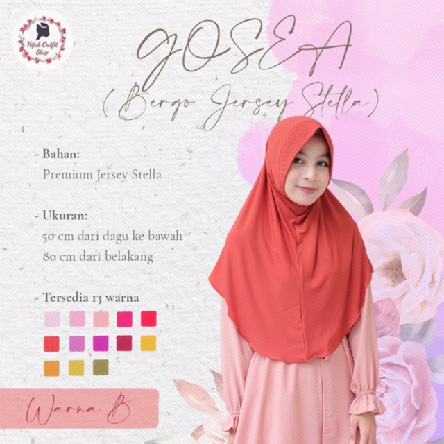 GOSEA - GOMINI (gosea mini) warna 2 - bergo jersey stella bergo dewasa dan anak