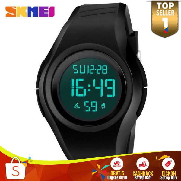 Jam Tangan Digital Pria JT 37 Skmei Silicone Berkualitas Jam Tangan Lentur Nyaman Waterproof