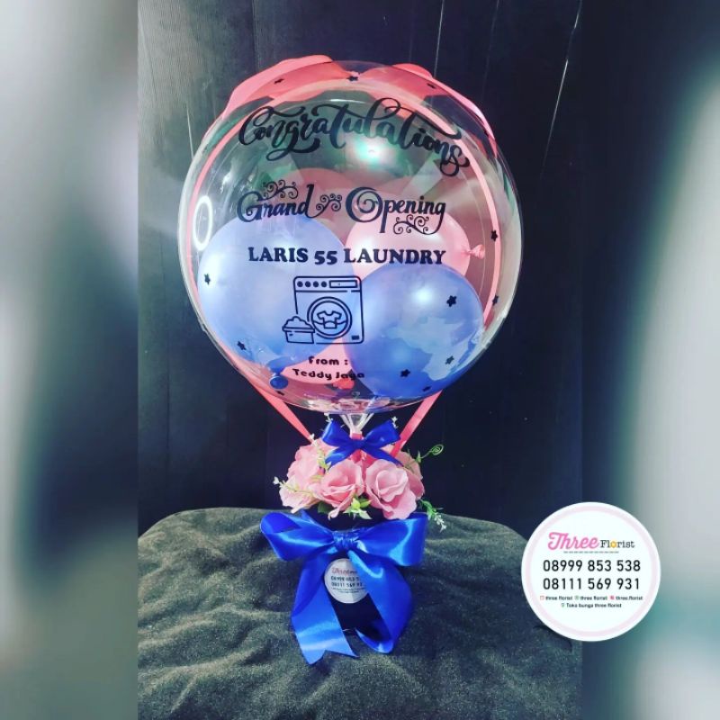 box bunga balon / hadiah ucapan congratulations /balon box ucapan gift