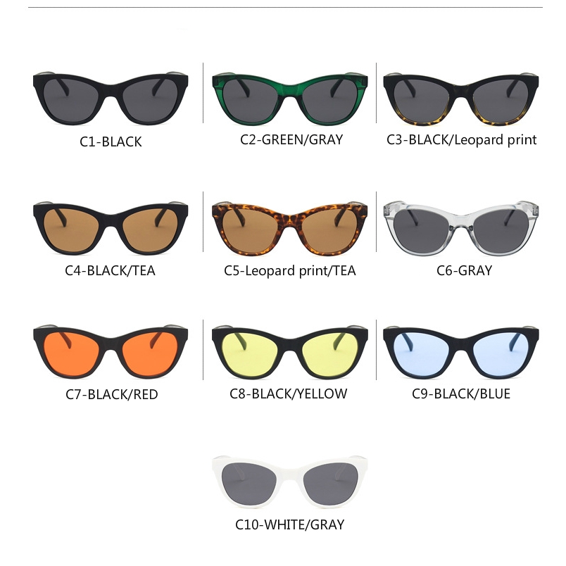 Fashion cat eye retro European and American men's and women's sunglasses