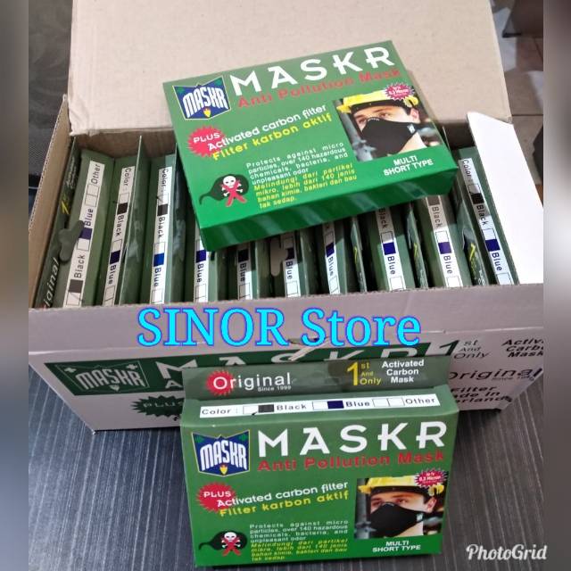 Masker Karbon Aktif MASKR Pendek Safety Carbon Polution Mask