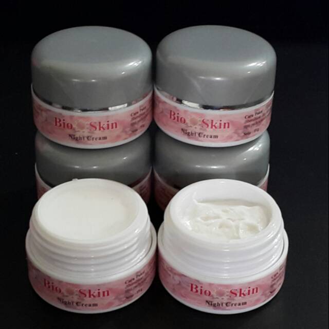 BioSkin Night Cream (NC). Krem Malam Lanjutan, Krem Pemutih, Glowing, Kinclong.
