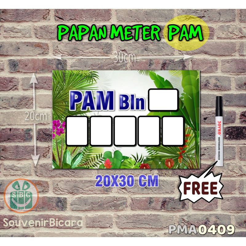 

Custom SBC Papan Meter Listrik PLN PAM motif Unik - Tropical 09