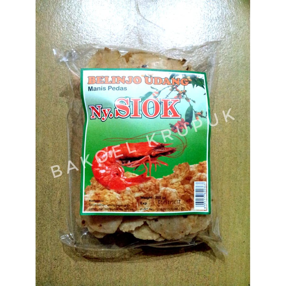 

Krupuk Kerupuk Emping Belinjo Udang Pedas Ny Siok Istimewa 300gr