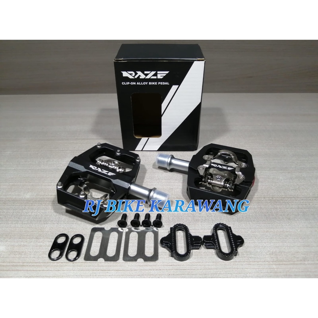 PEDAL RAZE AL RACE CLEAT/FLAT SB CNC spd 100 BLACK