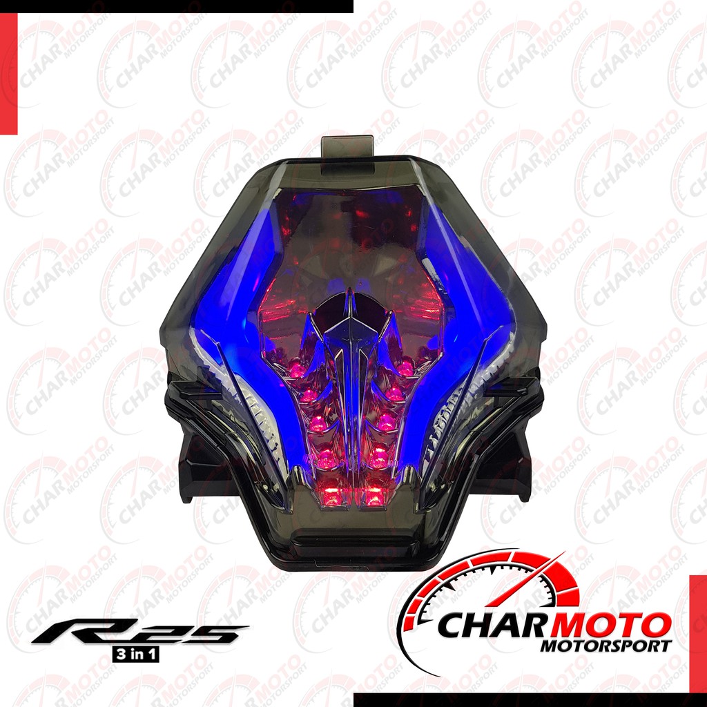 LAMPU BELAKANG STOP LAMP 3 IN 1 R25 - CHARMOTO