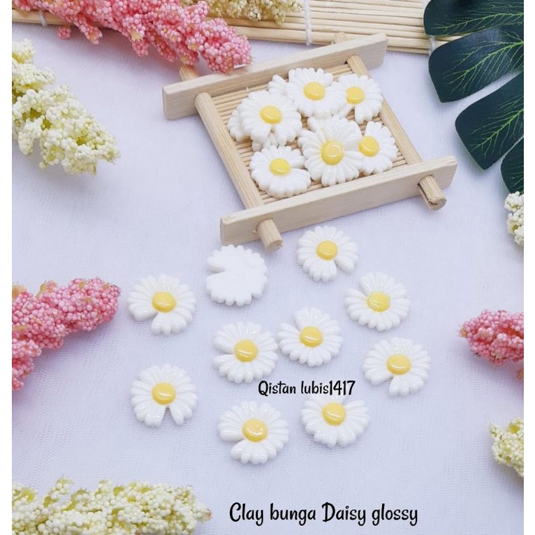 Clay bunga daisy glossy n Dove