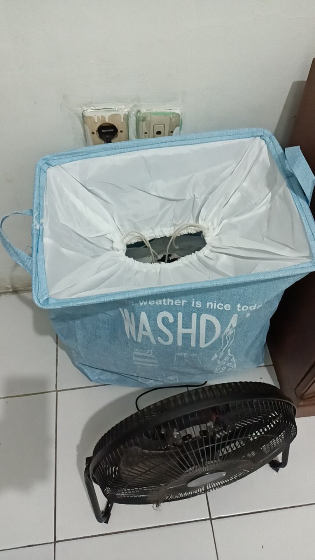Tas Laundry Bag Washday Keranjang Cuci Baju Warna Multifungsi Storage Bag