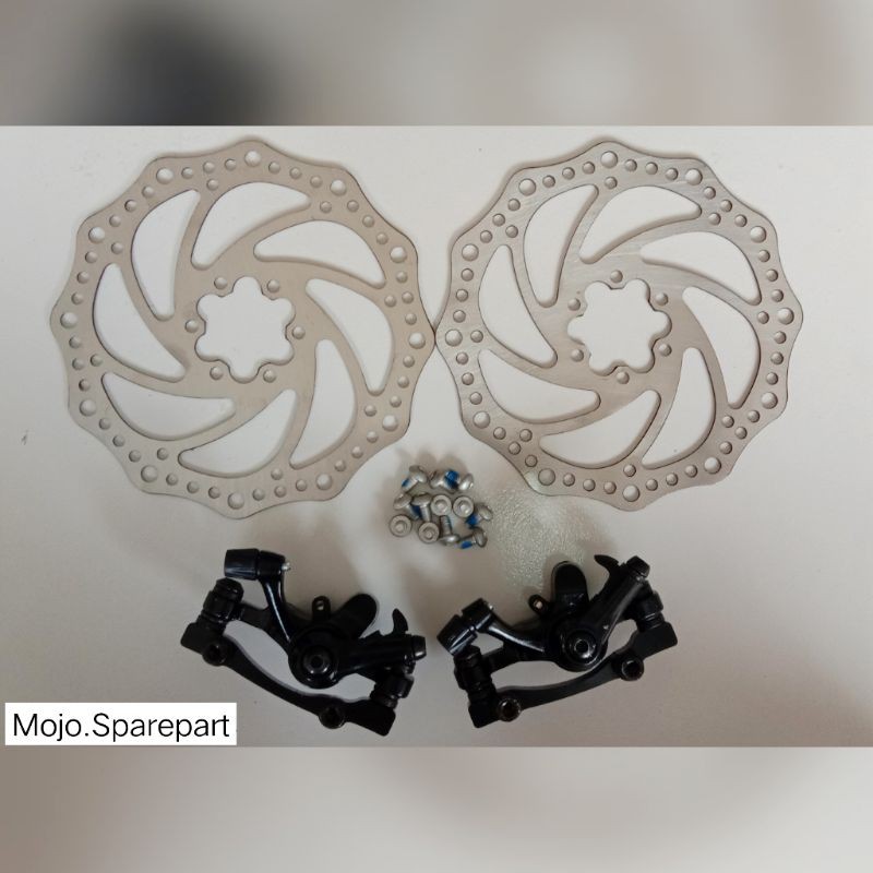 Disc Brake Set / Rem Cakram Set Model Baut Sepeda MTB Lipat Minion