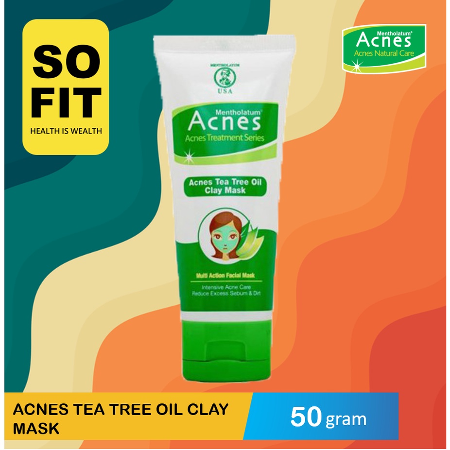 Acnes Tea Tree Oil Clay Mask 50 gr / Masker Wajah