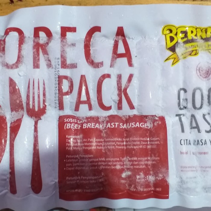

Bernardi horeca beef breakfast sausage 1kg