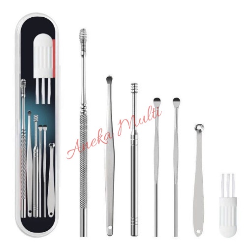 COD Makassar: Pembersih Telinga Korek Kuping Ear Wax Picker 7 Pcs