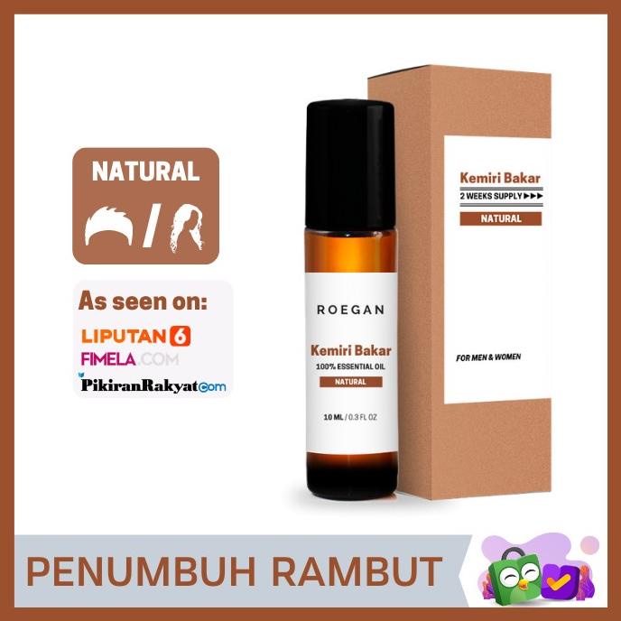 Roegan Minyak Kemiri Bakar - Penumbuh Rambut Penghitam Uban Alami Ak