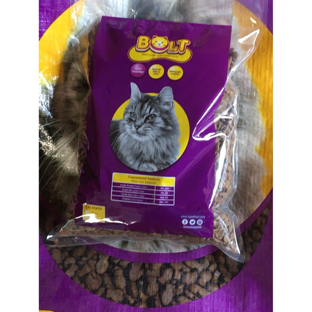Silakan Order Bolt 1Kg Tuna Ikan - Makanan Kucing Murah - Repack - Cat Food  Grosir