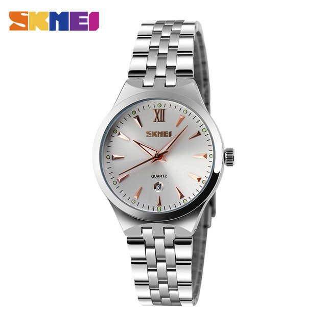 SKMEI 9071 Jam Tangan Pria Wanita Analog Tali Stainless WATCHKITE WKOS