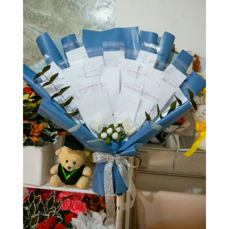 Rangkaian money bouquet | buket uang 20 lembar | rangkaian bucket uang