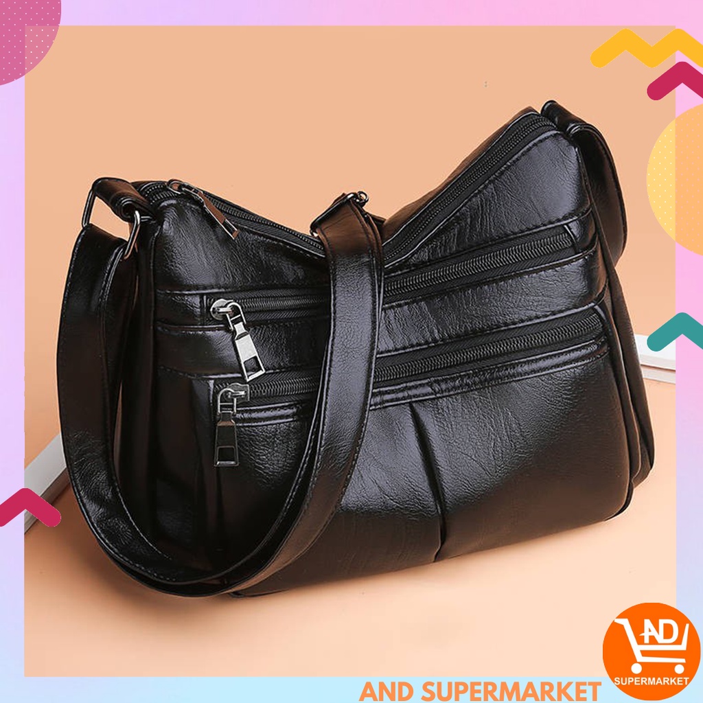 AND / COD / Tas Import Wanita / Shoulder Bag Cewek Hitam / Sling Bag Wanita / Tas Selempang Wanita Murah / Tas Jalan Anak Perempuan Terbaru / Tas Cewek Kekinian Fashion Korean Style T267