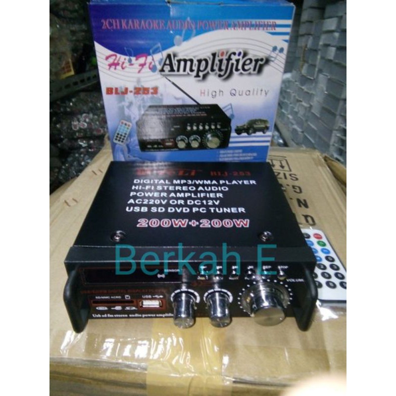 Amplifier Mini Teli BLJ-253 USB FM Radio