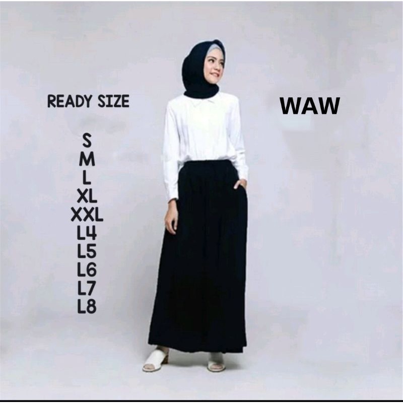 ROK KERJA MODEL A LINE MAXI SIZE S - L12  [PREMIUM QUALITY]