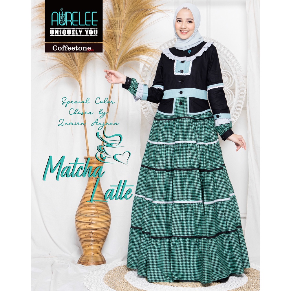GAMIS DRESS A-5092101 Hijau AURELEE