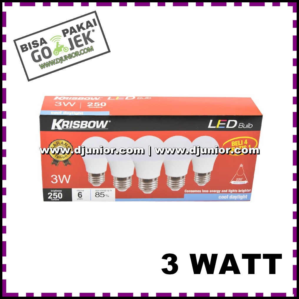 ACE KRISBOW - LAMPU BOHLAM LED 3W / LED BULB 3 W / 3 WATT / 3WATT by ACE