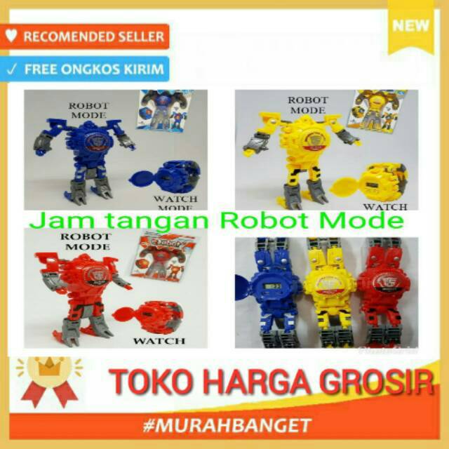 Jam tangan anak Robot / Jam tangan Robot mainan anak / Jam Robot Termurah
