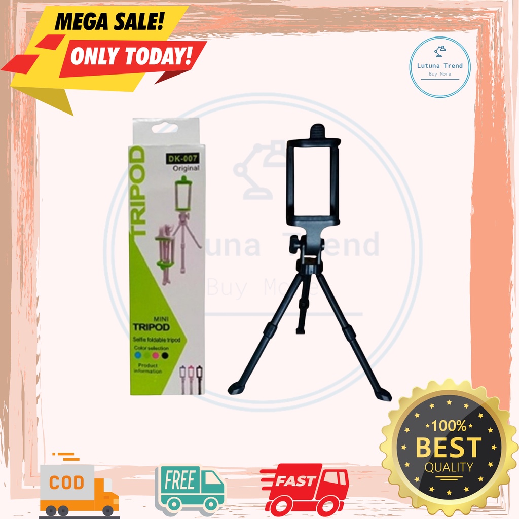 Tripod Mini pod kecil pendek dan u holder untuk kamera hp handphone