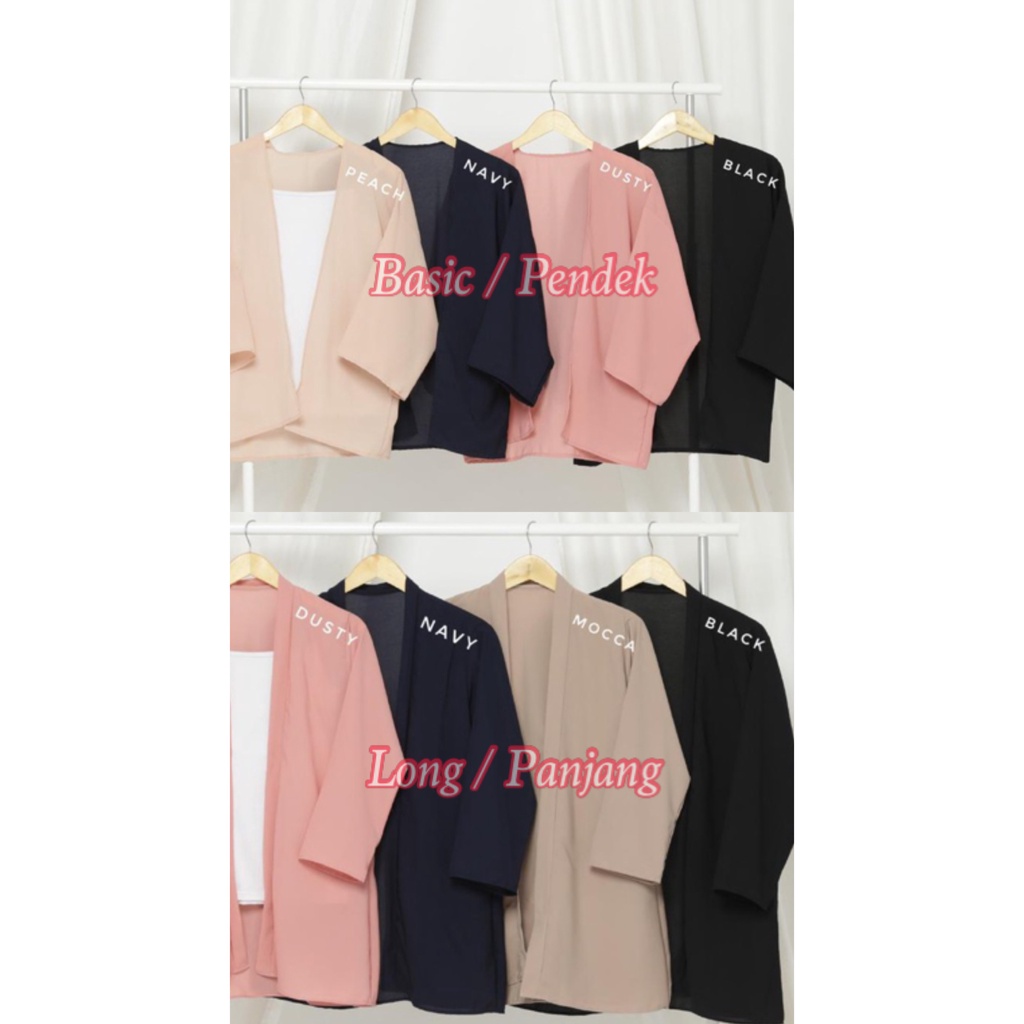 CUCI GUDANG!! BASIC DAILY OUTER / ATASAN WANITA / CARDIGAN FIT TO XXL