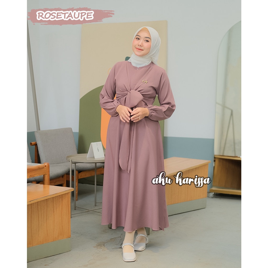 Haziqa Midi Dress Terbaru Aku Karissa Original