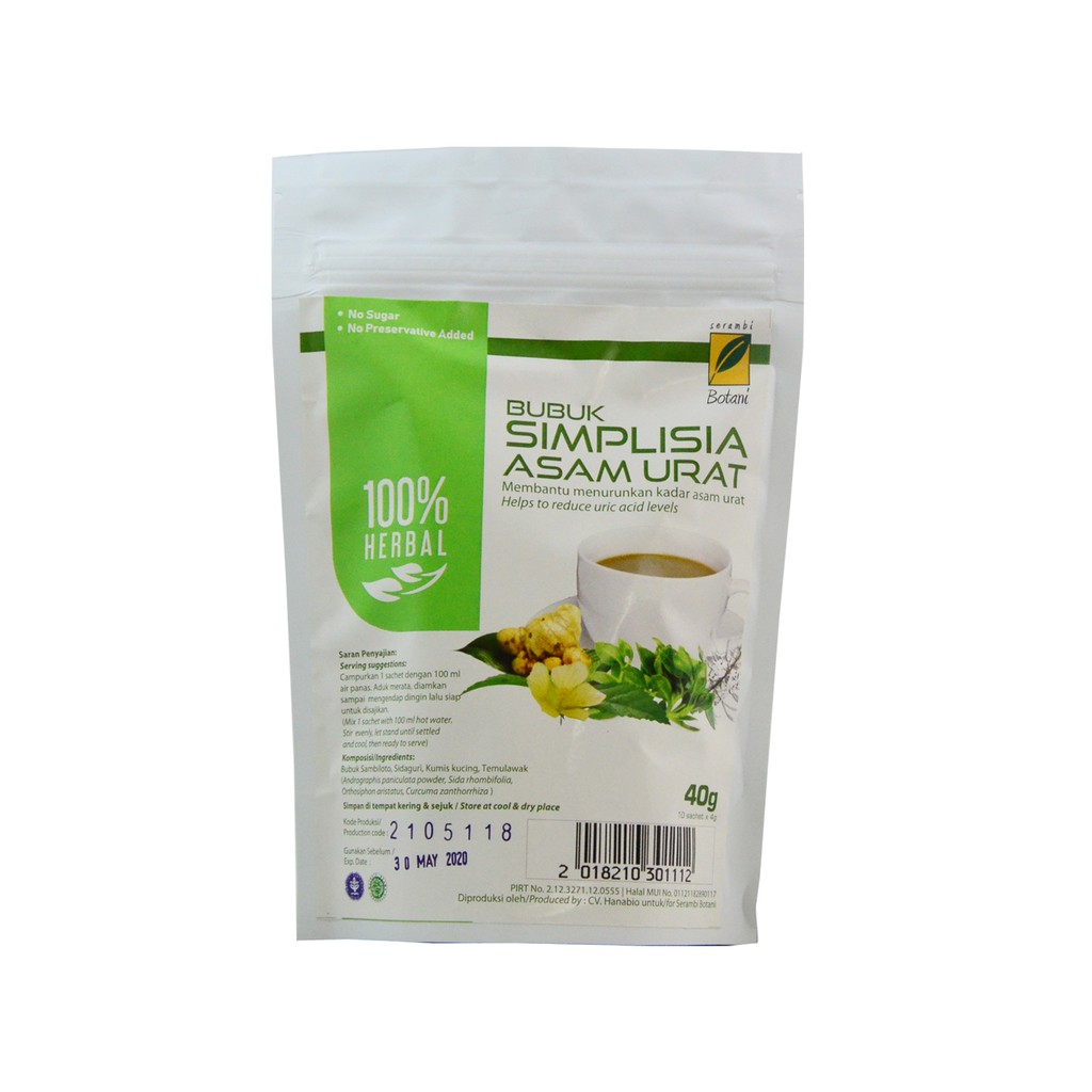 

NEW SIMPLISIA UNTUK ASAM URAT IPB 40g