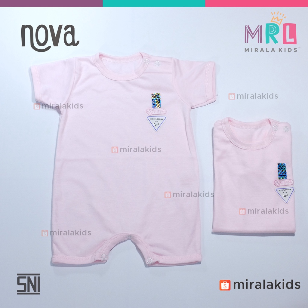 Nova Romper Bayi SNI - Jumper Bayi Segiempat New Series Polos dan Motif