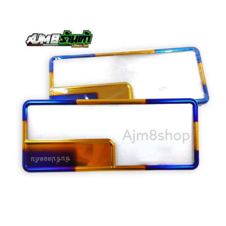 Cover Plat Nomor Motor Twotone Thailand Tempat Plat Tuton Set Depan Belakang Lengkap Universal Motor Shopee Indonesia