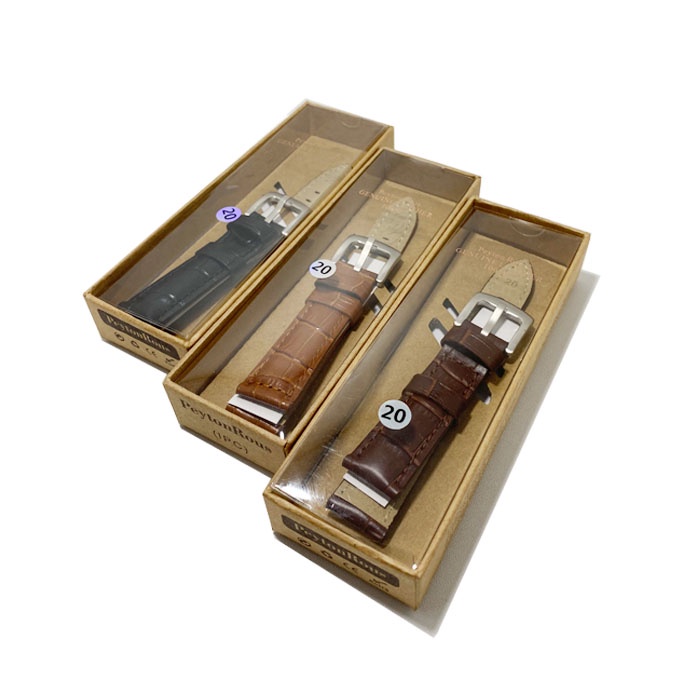 STRAP Tali Jam Tangan Kulit Model Peytonrous Corak